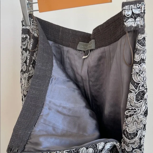 Proenza Schouler Metalic Lace Midi Skirt - Picture 11 of 12